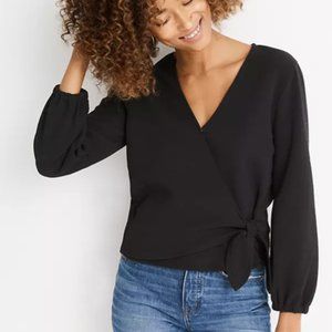 Madewell Faux Wrap Top, S